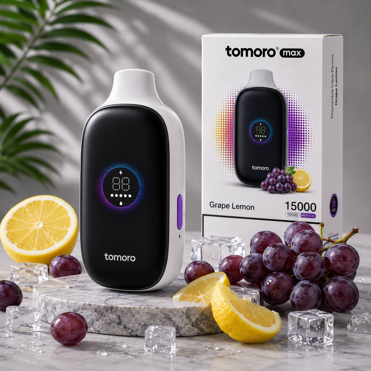 TOMORO MAX 15K - GRAPE LEMON - 15000 PUFFS