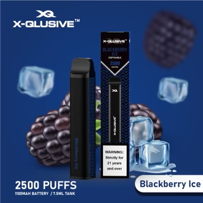X - QLUSIVE BLACKBERRY ICE - 2500 PUFFS