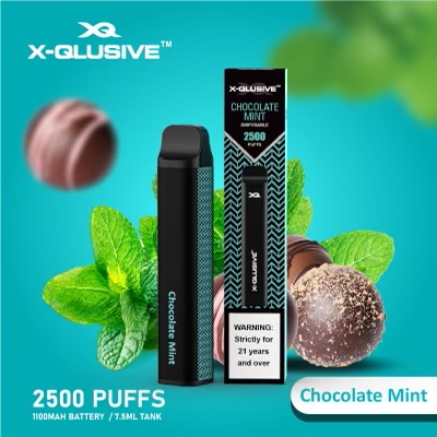 X - QLUSIVE CHOCOLATE MINT - 2500 PUFFS