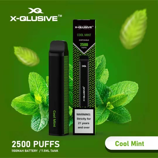 X - QLUSIVE COOL MINT - 2500 PUFFS