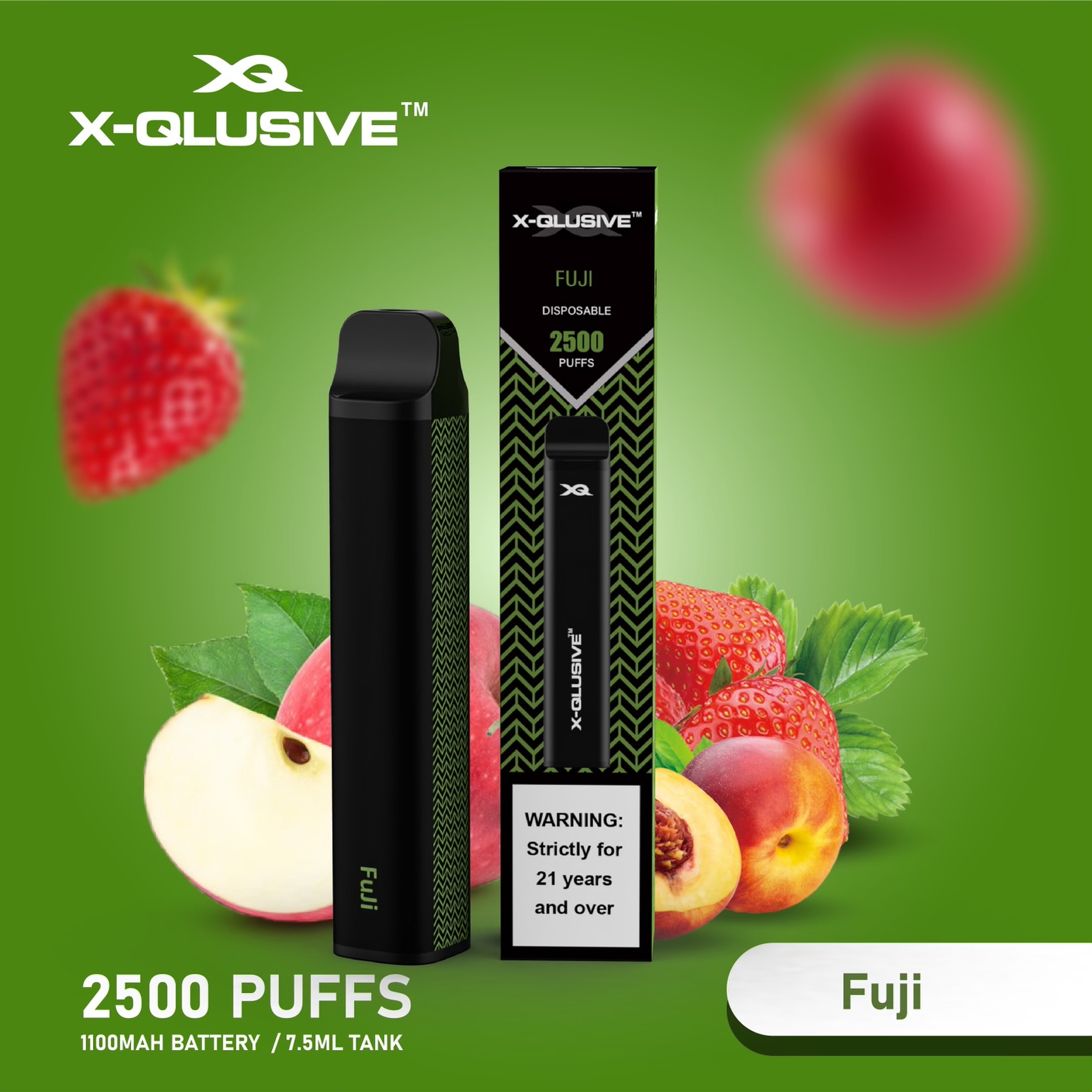 X - QLUSIVE FUJI - 2500 PUFFS