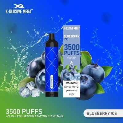 X - QLUSIVE MEGA BLUEBERRY ICE - 3500 PUFFS