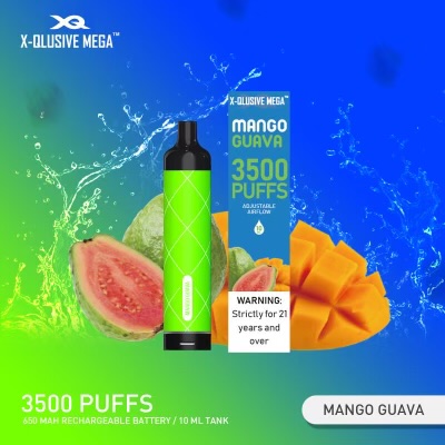 X - QLUSIVE MEGA MANGO GUAVA - 3500 PUFFS