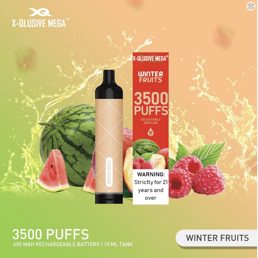X - QLUSIVE MEGA WINTER FRUIT - 3500 PUFFS
