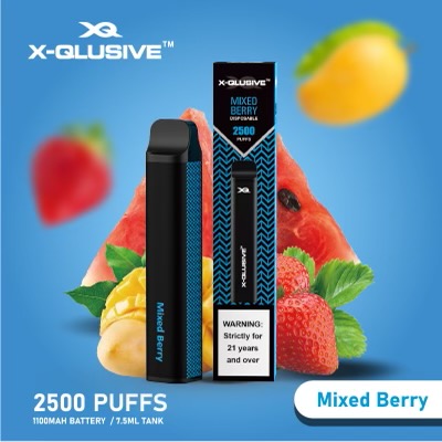 X - QLUSIVE MIXED BERRY - 2500 PUFFS