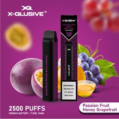 X - QLUSIVE PASSIONFRUIT HONEY GRAPEFRUIT - 2500 PUFFS